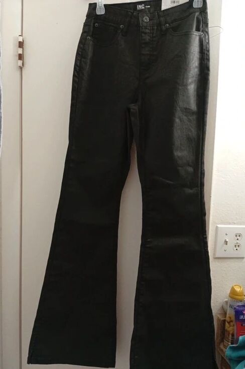 INC International Concepts Denim - Ladies size 6   I.N.C Flare black pants.  New with Tags